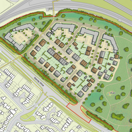Gavray Drive Illustrative Masterplan