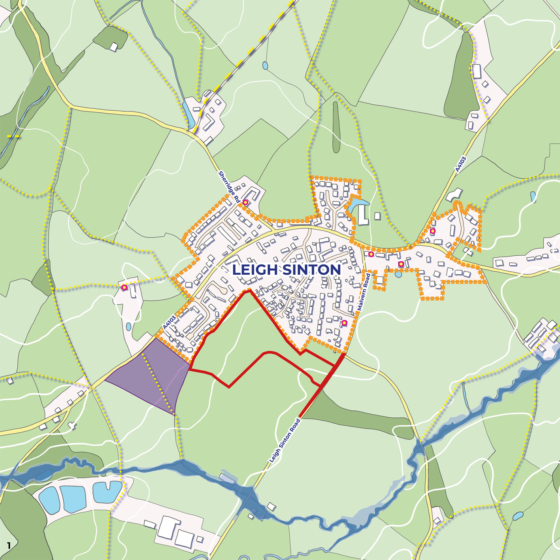 Leigh Sinton Location Plan